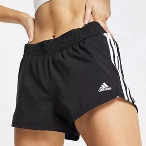 Women's adidas Pacer Woven 3 Stripes Shorts Black/White - size XS BNWOT